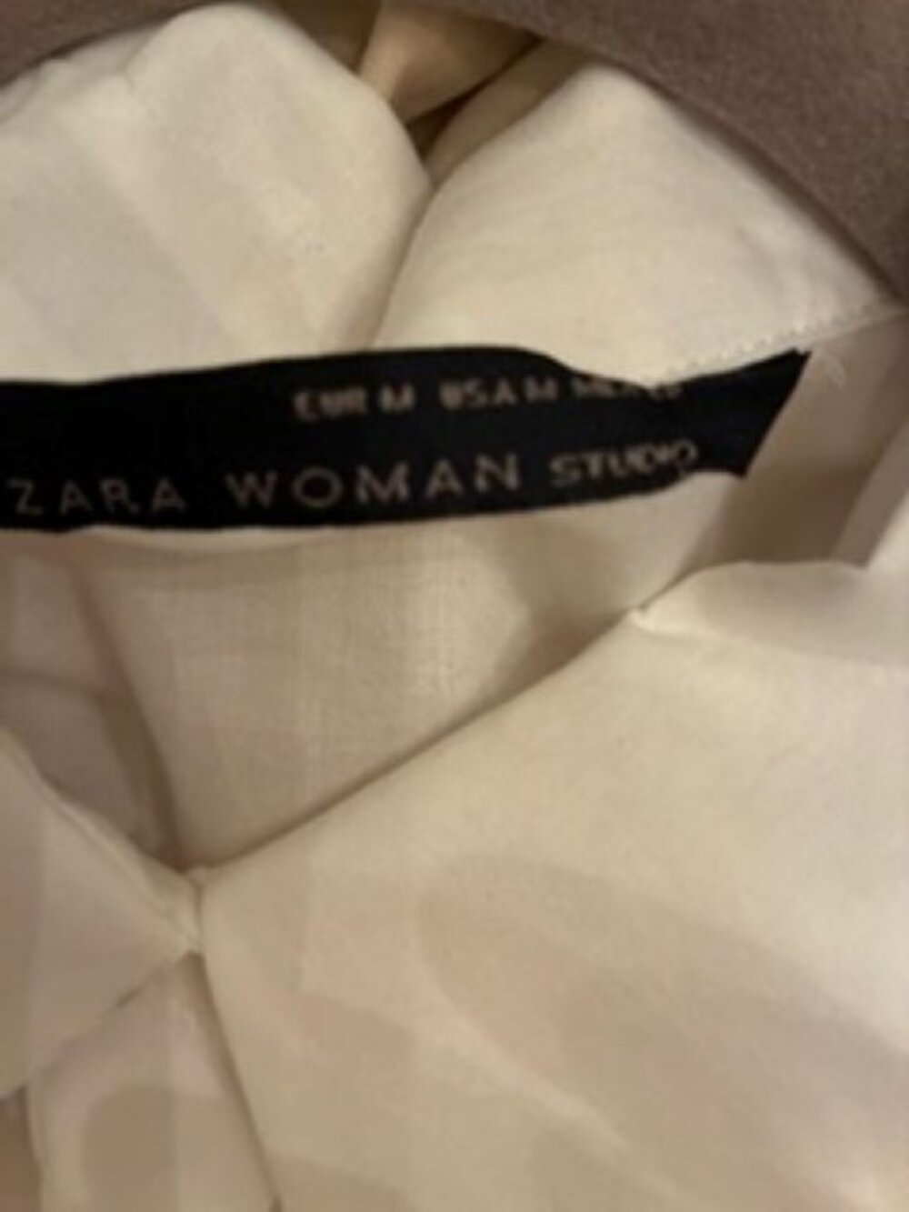 ALL COTTON RUFFLE WHITE SHIRT - Picture 4 of 4